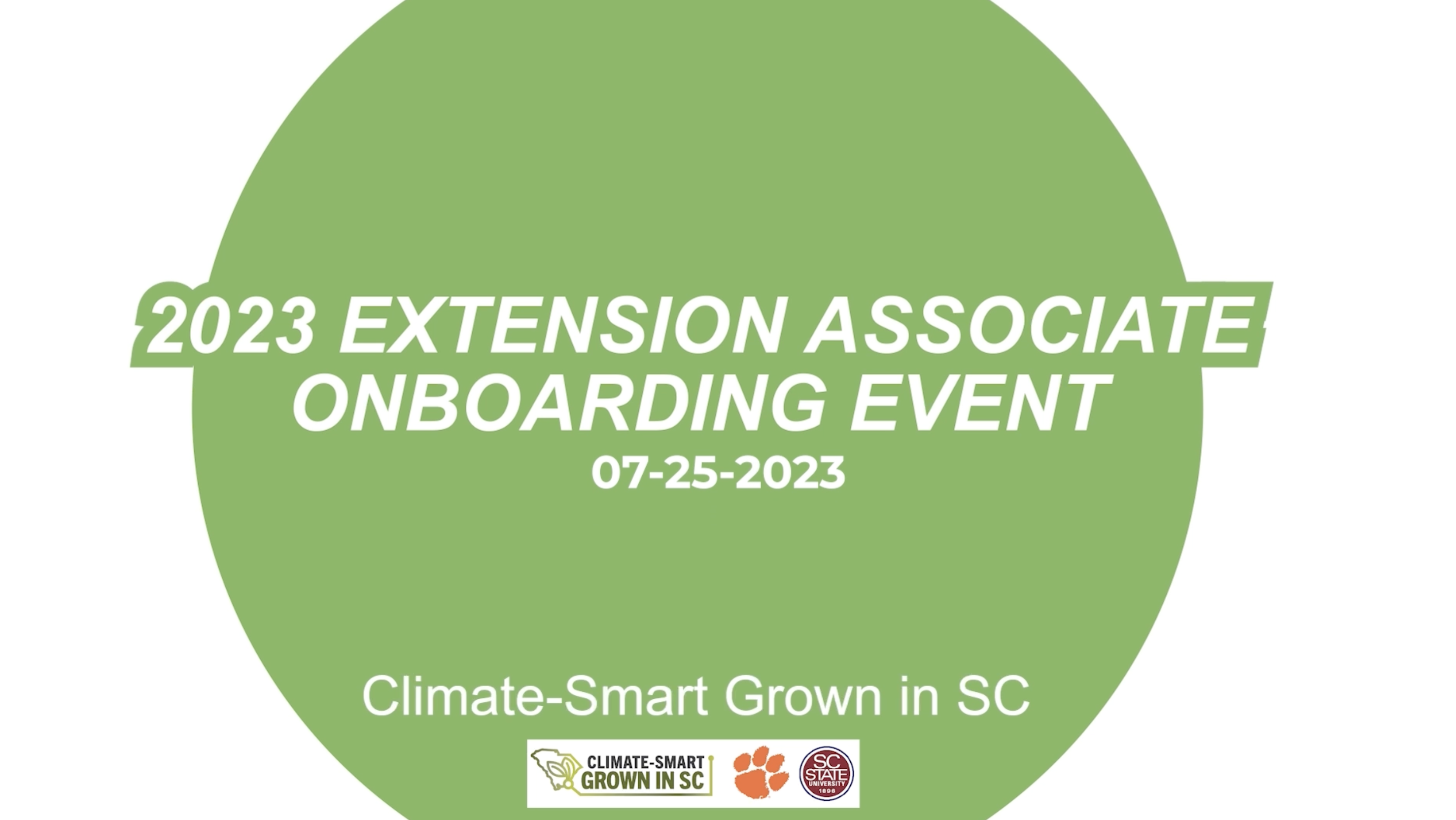 Onboarding Event and Date